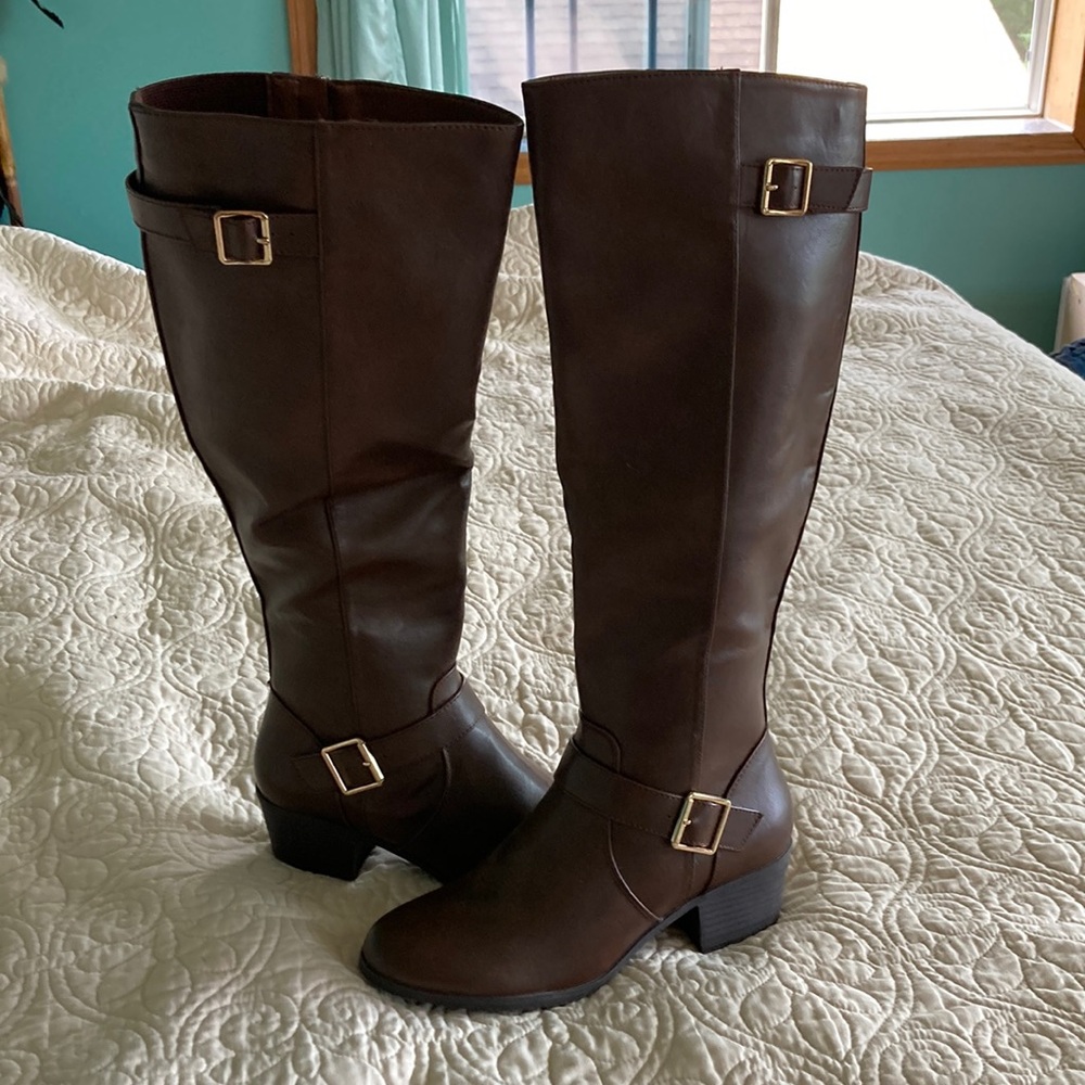 Ball Band Women’s Savannah Over-the-Knee Boots Brown Leather Size 8 M